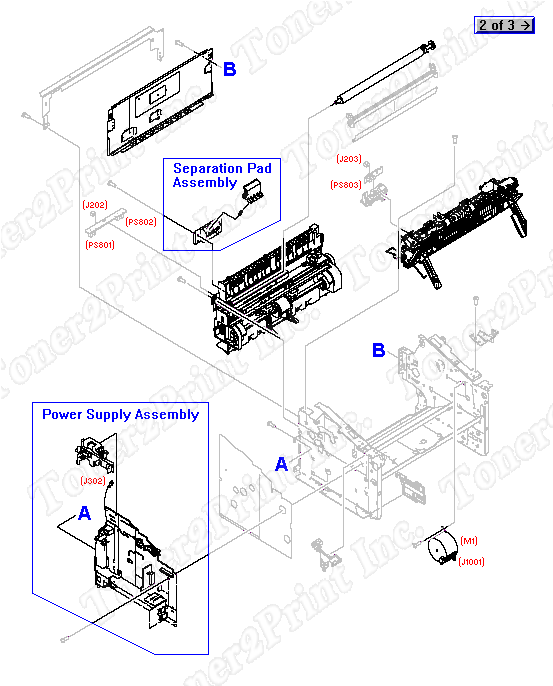 RM1-0903-020CN is represented by #4 in the diagram below.